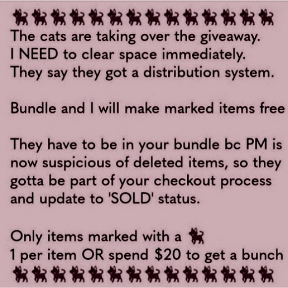🐈‍⬛= FREE ITEMS MARKED w/ a 🐈‍⬛ - Picture 1 of 9